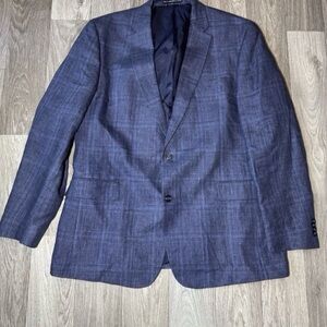 Tommy Hilfiger Blue Plaid Sport Coat